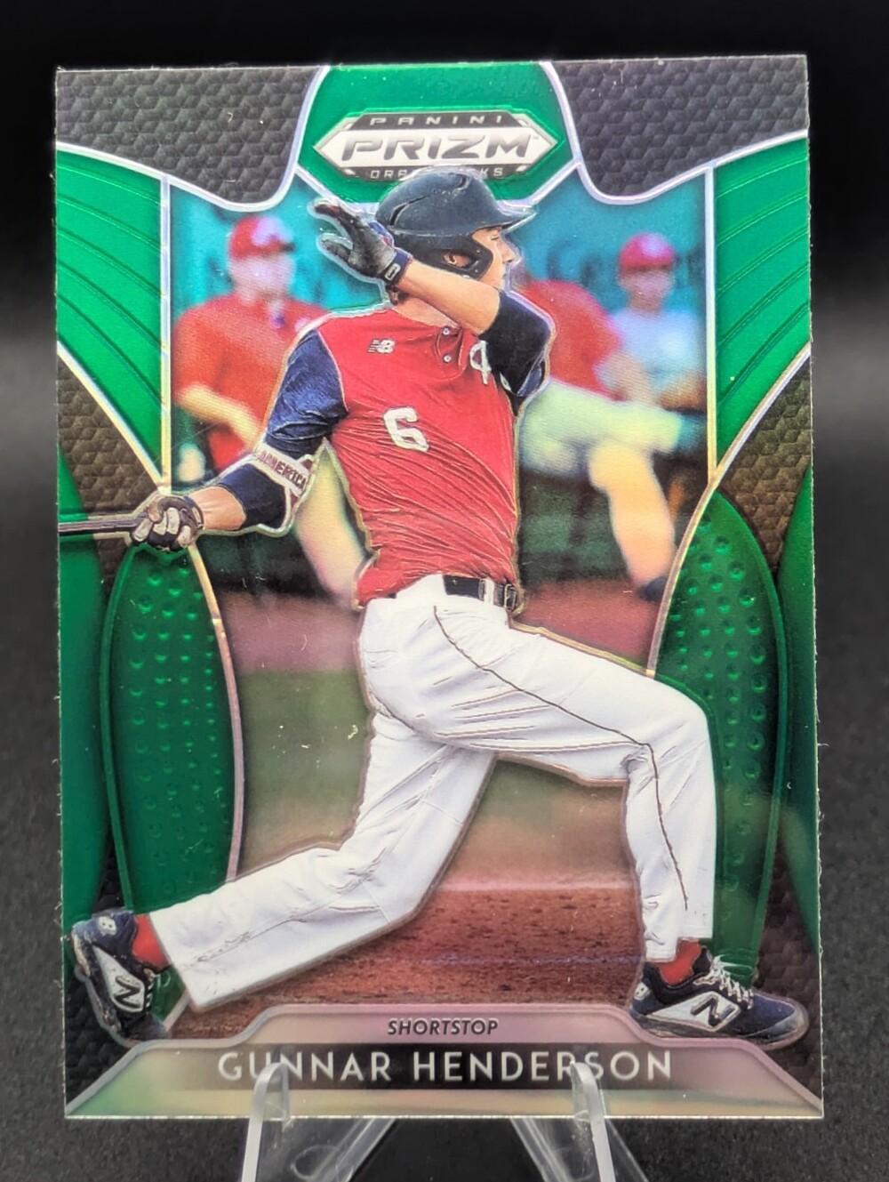 2019 Panini Prizm Draft Picks Green Prizm Parallel Gunnar Henderson #52 Orioles